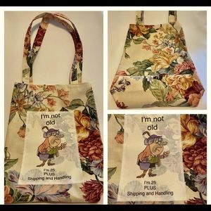 Floral everyday casual statement bag.